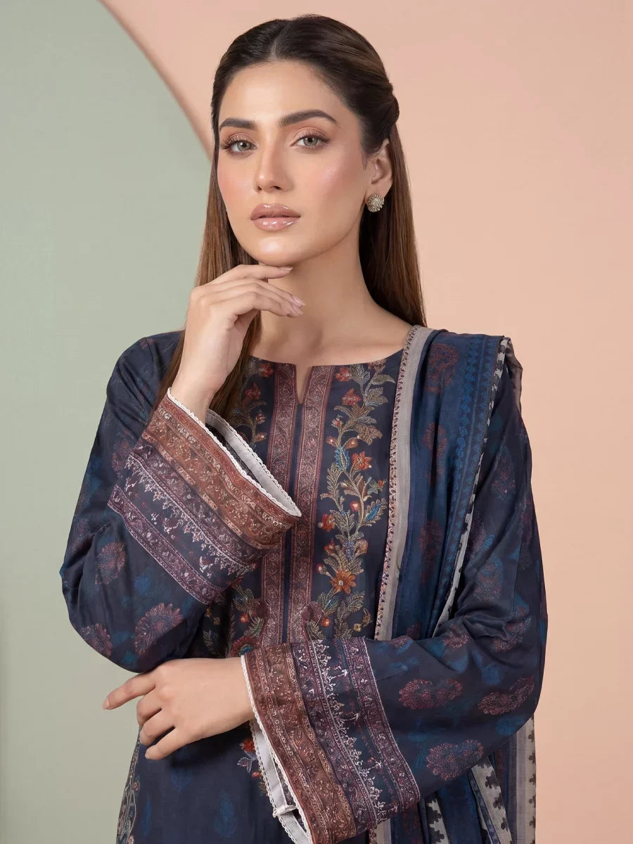 Salitex Women Unstitched Printed Lawn 3 Piece Suit SSW8U3P439 Casual Collection