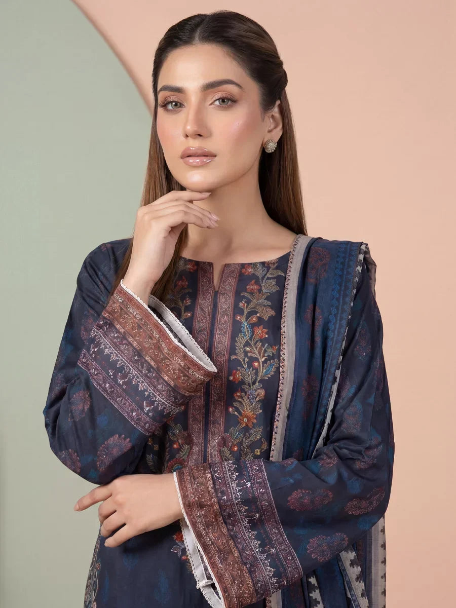 Salitex Women Unstitched Printed Lawn 3 Piece Suit SSW8U3P439 Casual Collection