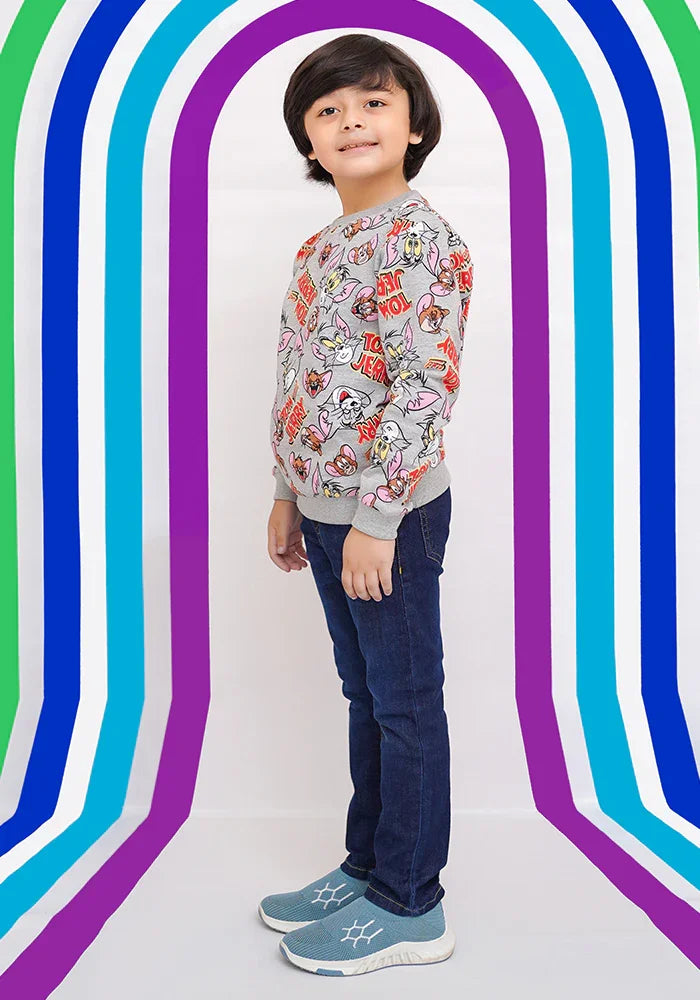 Ochre RTW Printed Fleece Sweatshirt Boys 1 Piece OKB-286 - Winter Collection