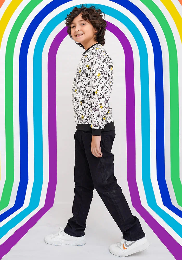 Ochre RTW Printed Fleece Sweatshirt Boys 1 Piece OKB-285 - Winter Collection