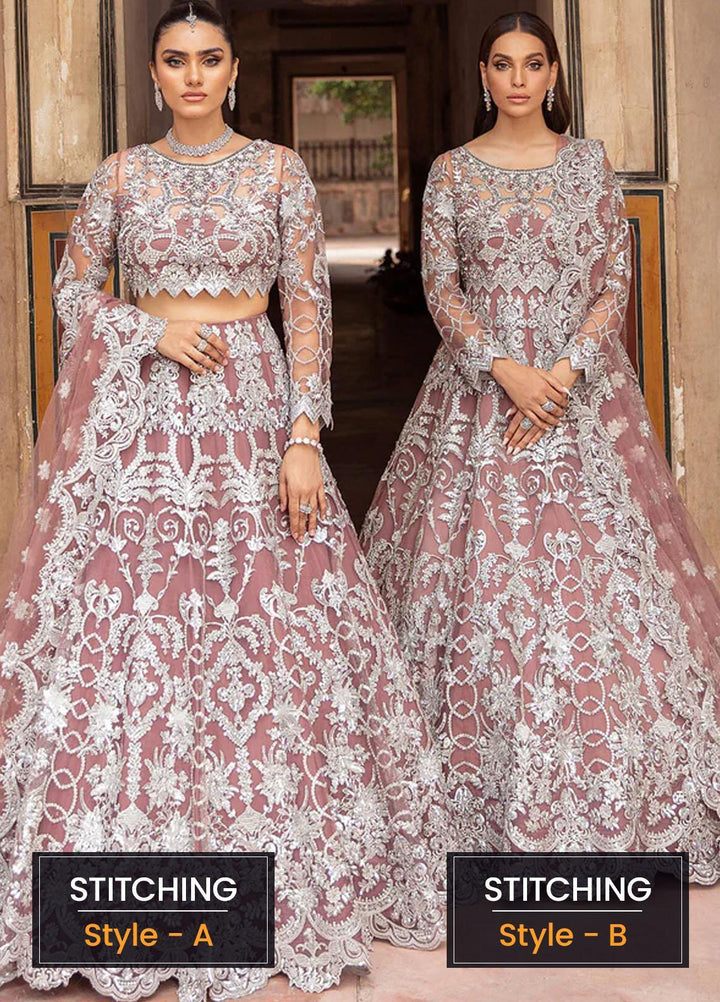 Aangan by Imrozia Premium Embroidered Net Suits Unstitched 3 Piece IMP22A IB-24 Afreen - Bridal Collection