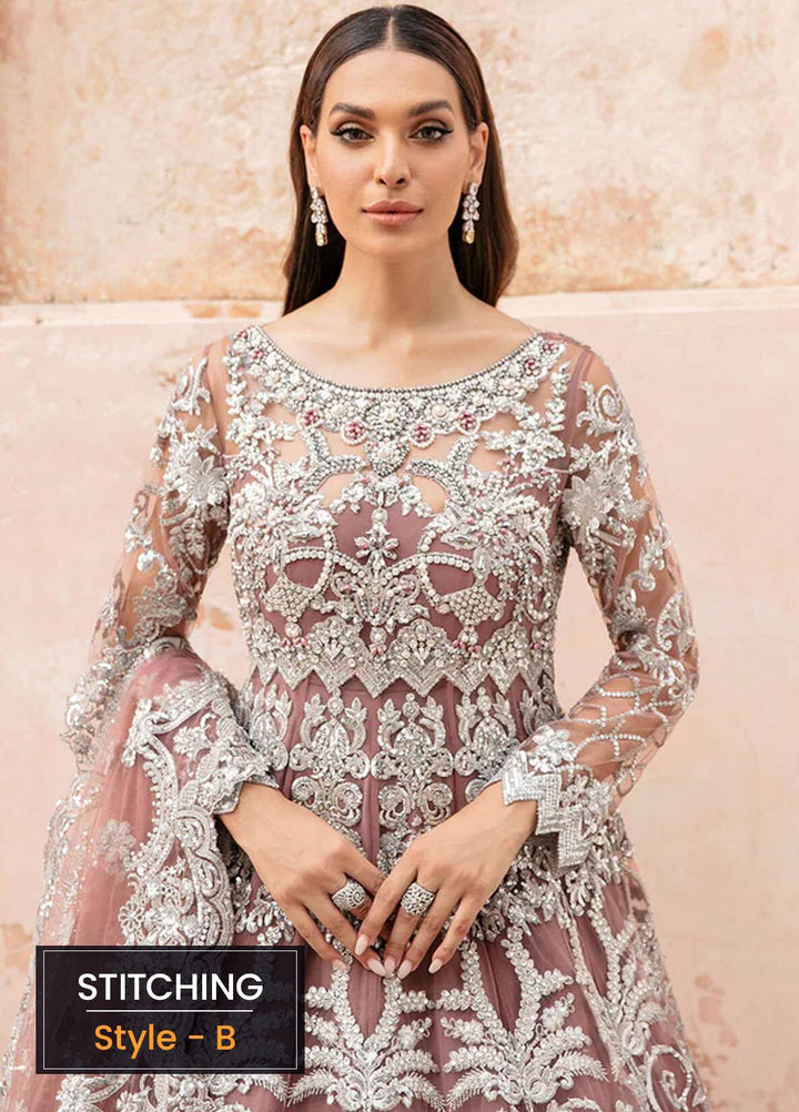 Aangan by Imrozia Premium Embroidered Net Suits Unstitched 3 Piece IMP22A IB-24 Afreen - Bridal Collection