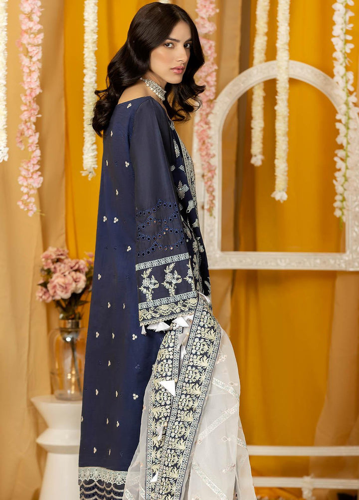Ghazal By Humdum Embroidered Lawn Suits Unstitched 3 Piece HD23G D-03 - Summer Collection