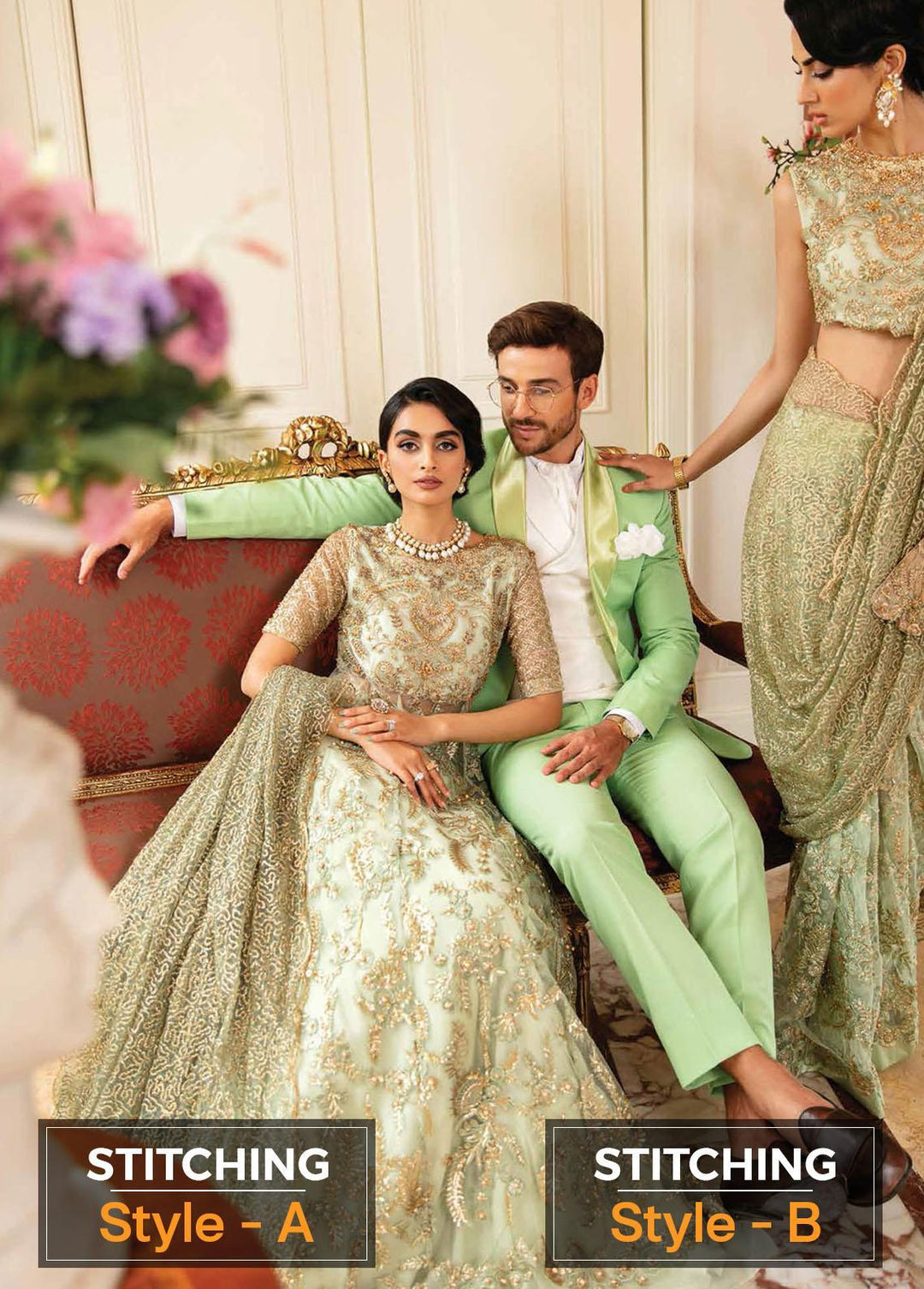 Serendipity by Mushq Embroidered Net Suits Unstitched 4 Piece MQ22S TDL22-07 Julie - Luxury Wedding Collection