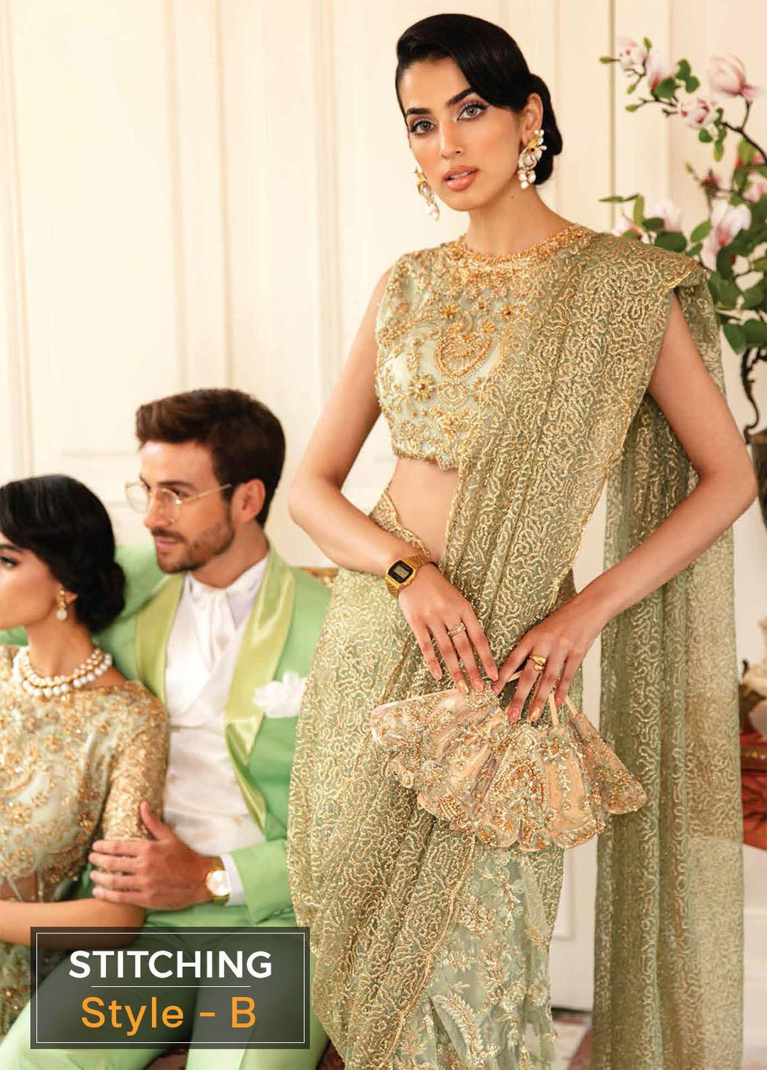 Serendipity by Mushq Embroidered Net Suits Unstitched 4 Piece MQ22S TDL22-07 Julie - Luxury Wedding Collection