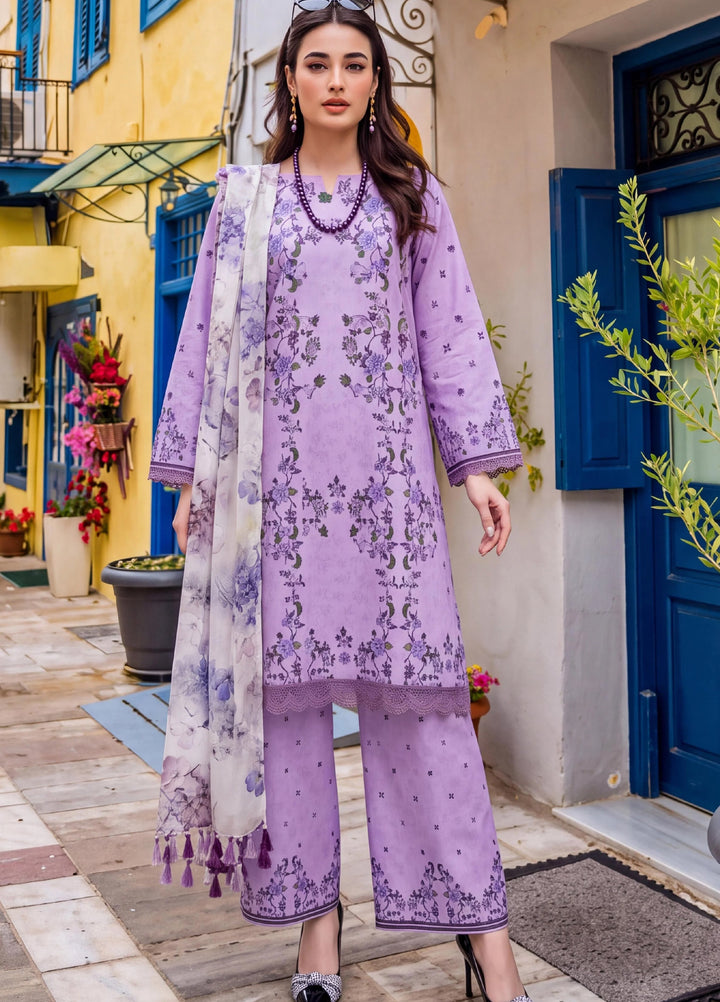 Coco by Al Zohaib Unstitched Printed Cambric 3 Piece Suit AZ26UCC D-03 - Casual Collection