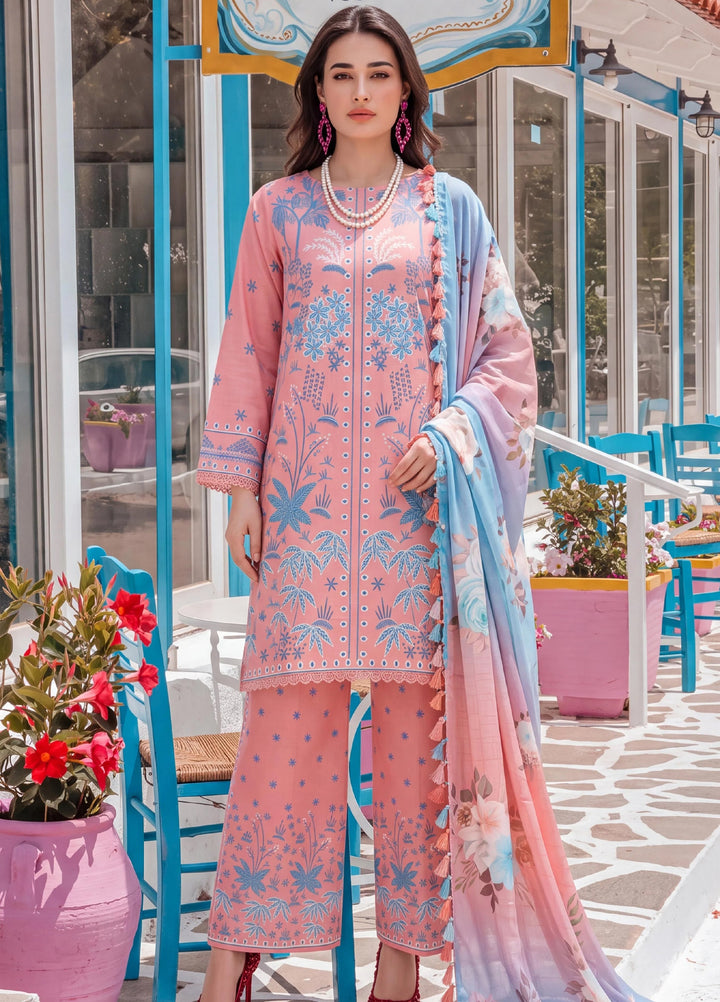 Coco by Al Zohaib Unstitched Printed Cambric 3 Piece Suit AZ26UCC D-07 - Casual Collection