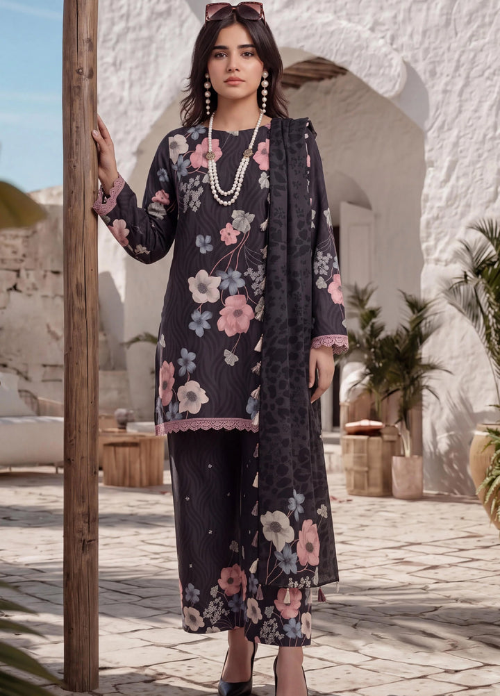 Coco by Al Zohaib Unstitched Printed Cambric 3 Piece Suit AZ26UCC D-09 - Casual Collection