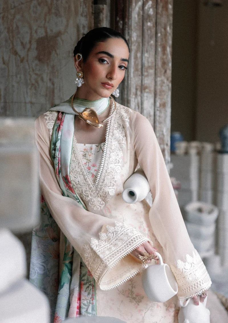 Lady Aik by AIK Atelier Unstitched Embroidered Chiffon 3 Piece Suit AIK26ULA 01 - Festive Collection