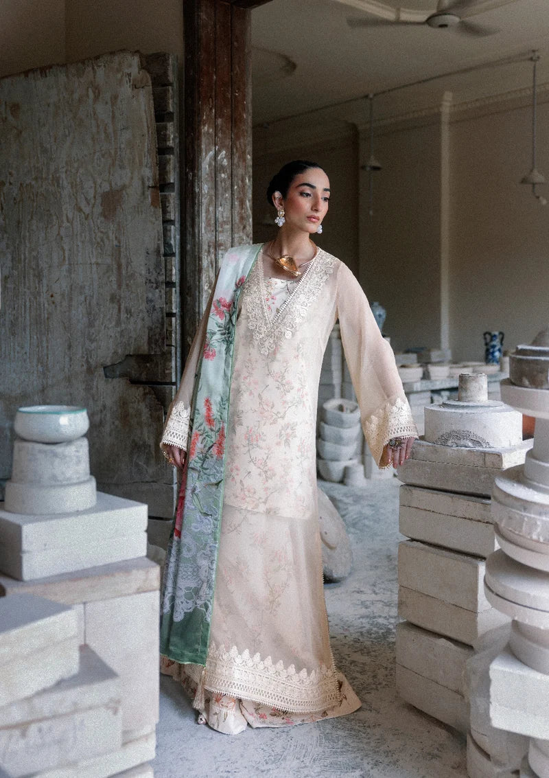 Lady Aik by AIK Atelier Unstitched Embroidered Chiffon 3 Piece Suit AIK26ULA 01 - Festive Collection