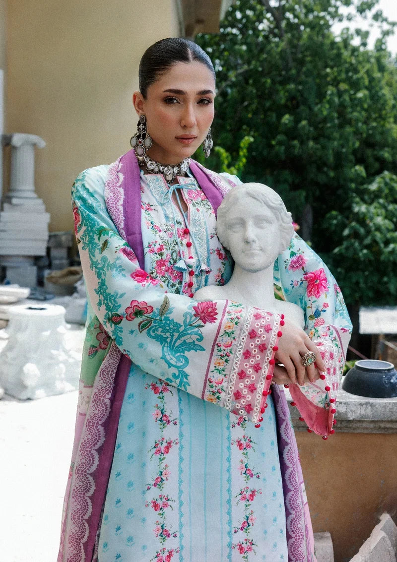 Lady Aik by AIK Atelier Unstitched Embroidered Silk 3 Piece Suit AIK26ULA 03 - Festive Collection