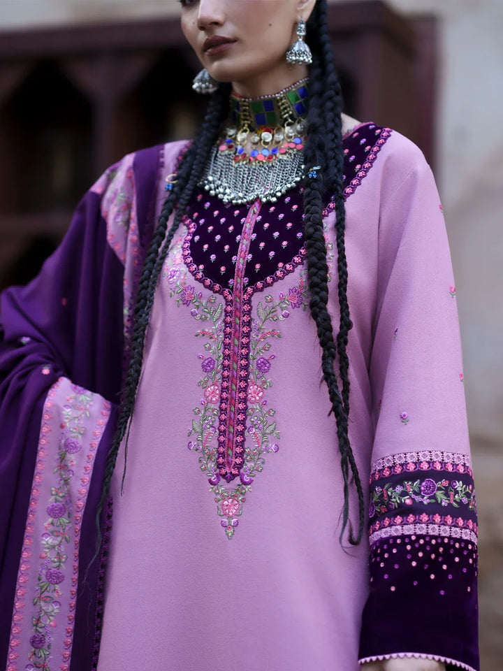 Gulnar by Bin Ilyas Unstitched Embroidered Karandi 3 Piece Suit BI26UGK 1016A - Festive Collection