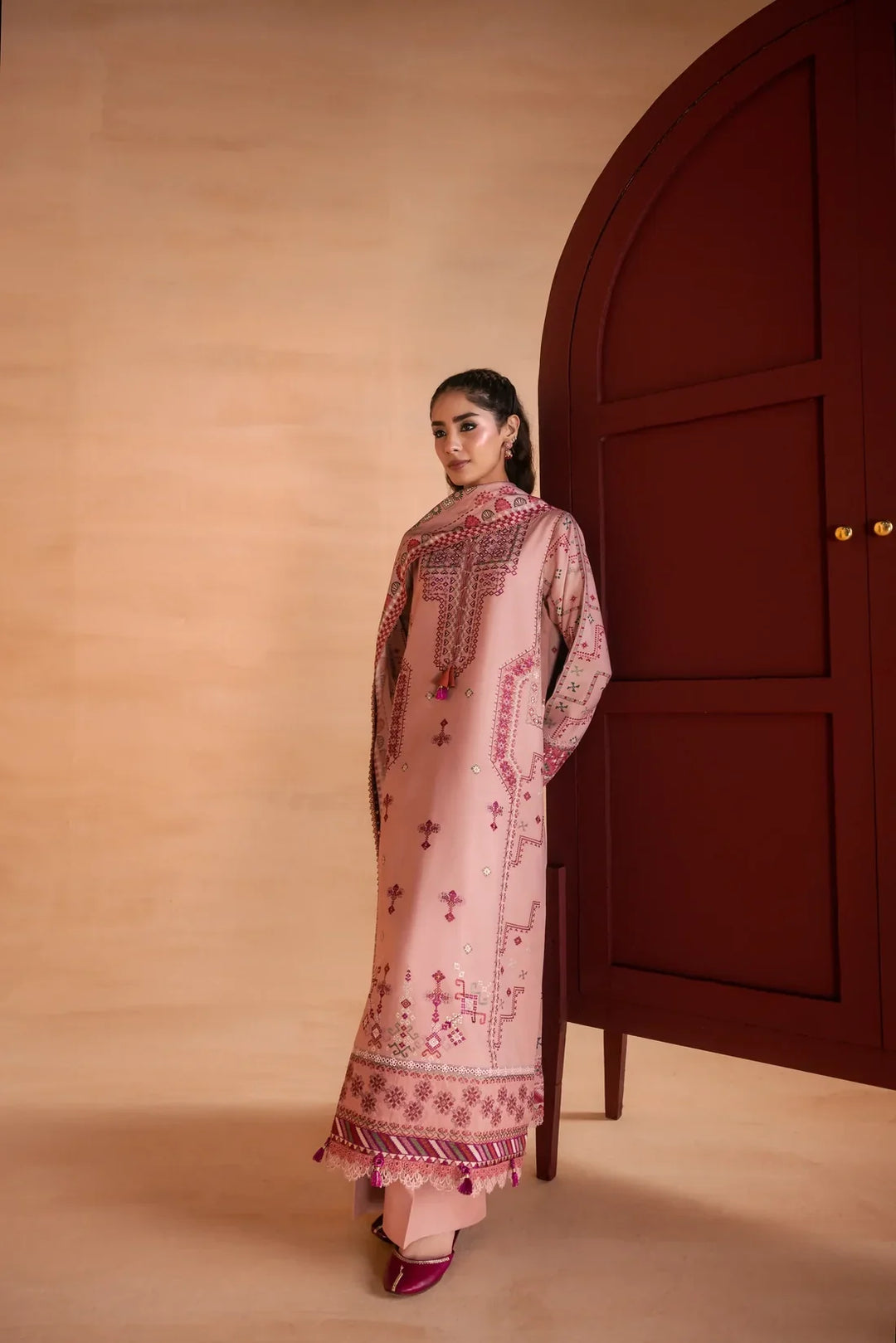 One Nation by Florent Unstitched Embroidered Viscose 3 Piece Suit FL26UON Zimal - Casual Collection