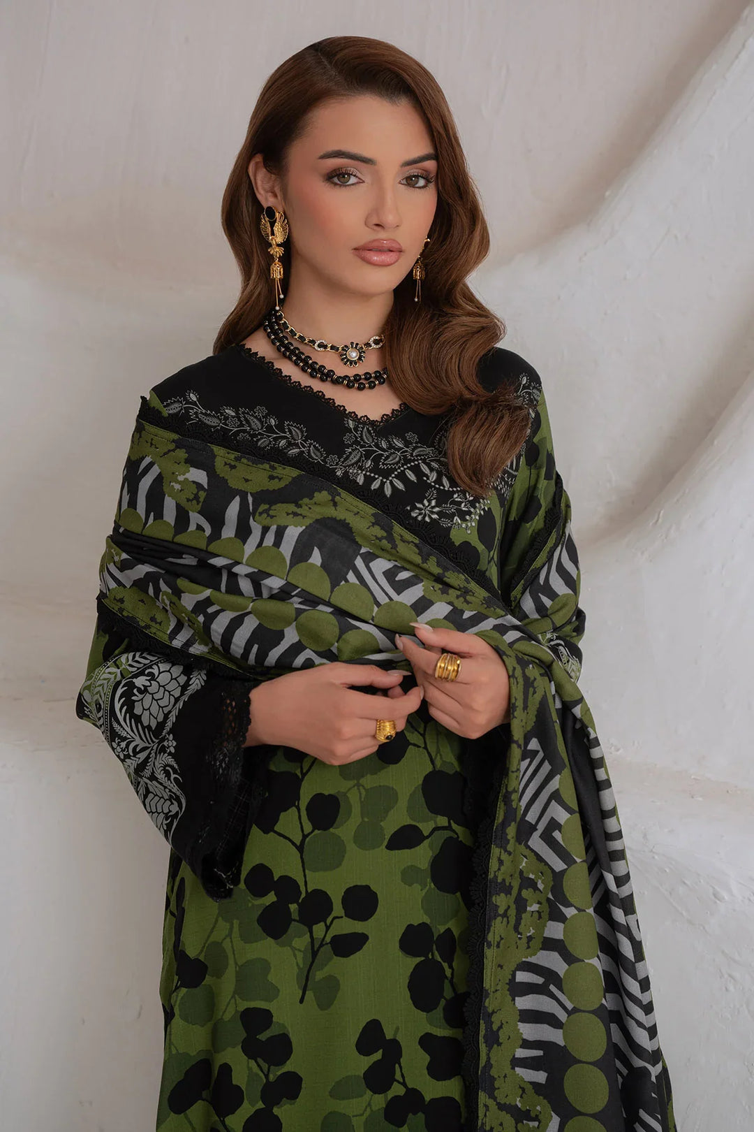 Signature Prints by Nureh Unstitched Printed Viscose 3 Piece Suit NU26UVP SP-219 - Winter Collection