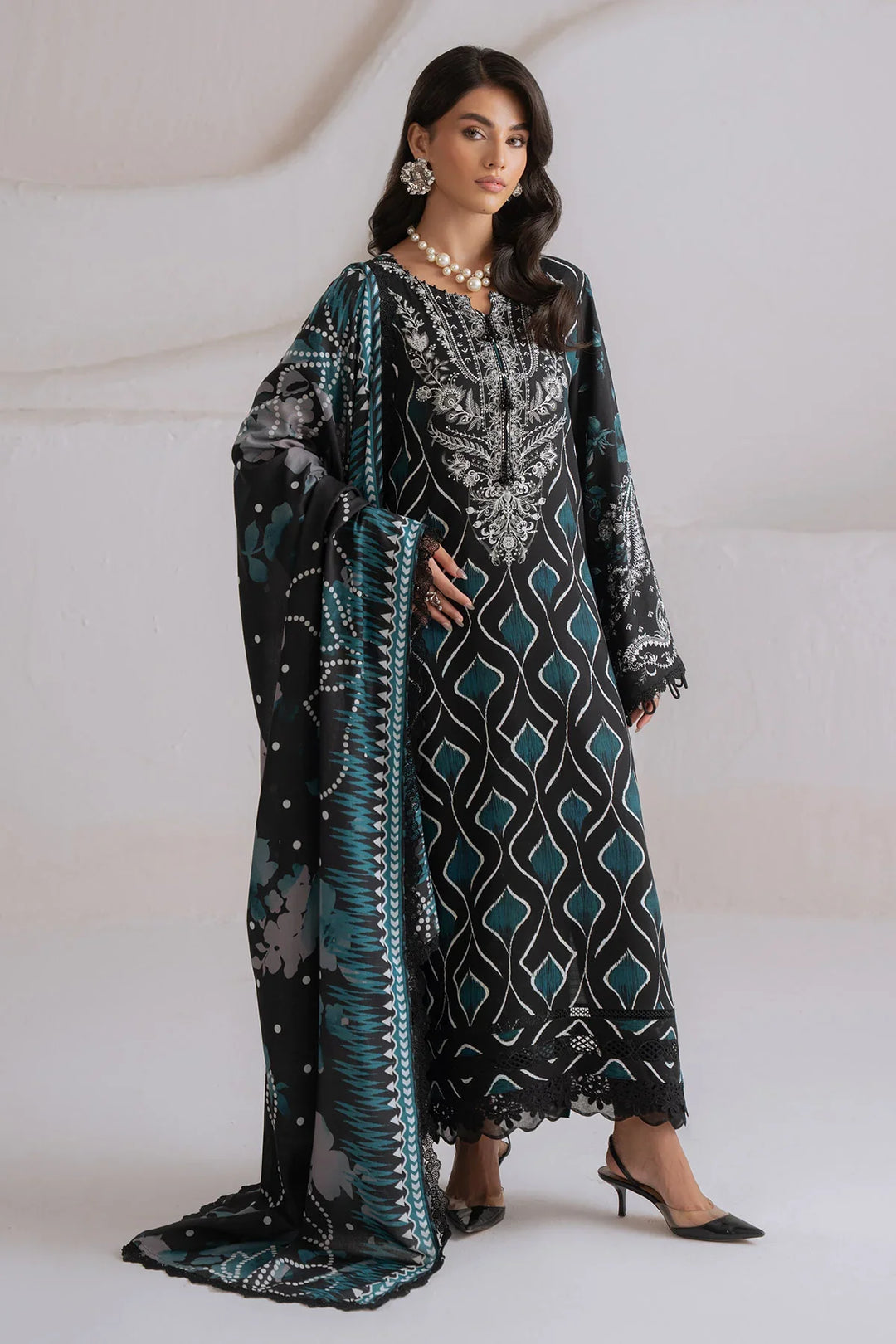 Signature Prints by Nureh Unstitched Printed Viscose 3 Piece Suit NU26UVP SP-220 - Winter Collection
