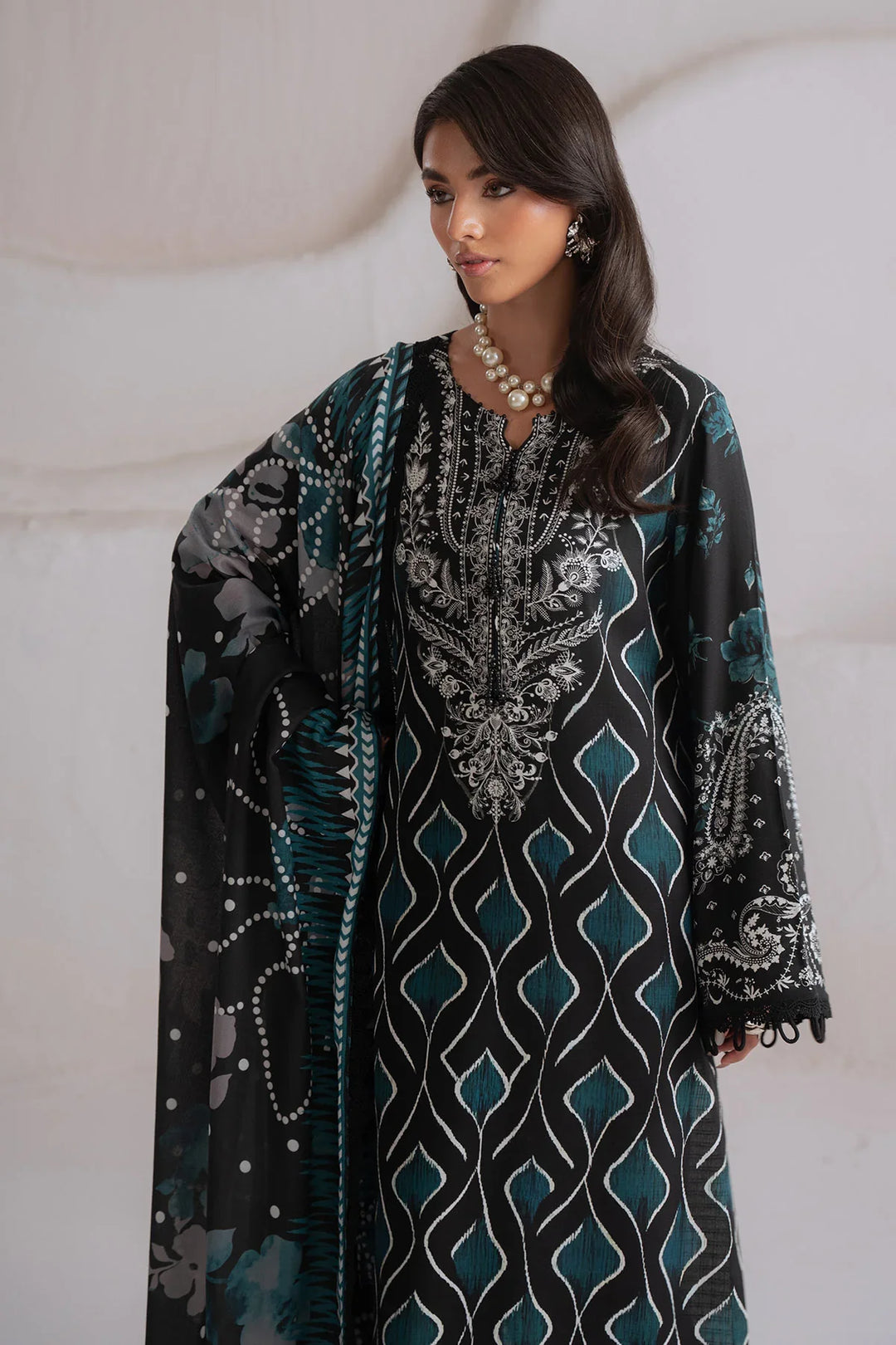Signature Prints by Nureh Unstitched Printed Viscose 3 Piece Suit NU26UVP SP-220 - Winter Collection