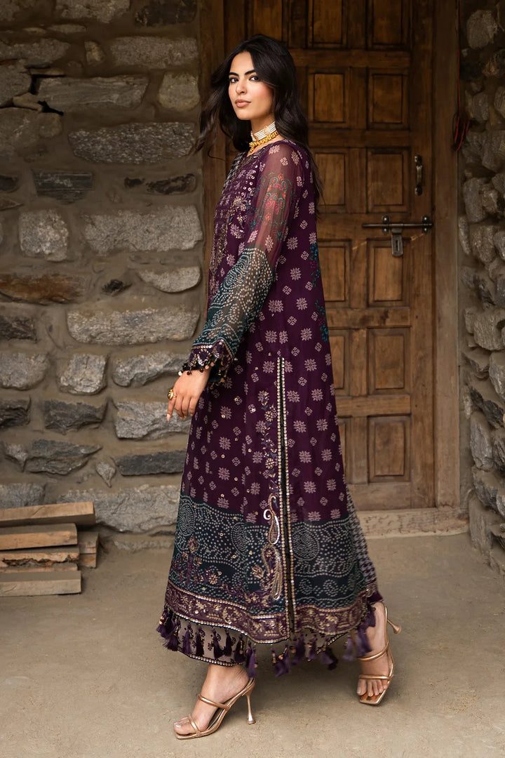 Vasal by Charizma Unstitched Embroidered Chiffon 3 Piece Suit CHR26UVC VSLW6-12 - Festive Collection