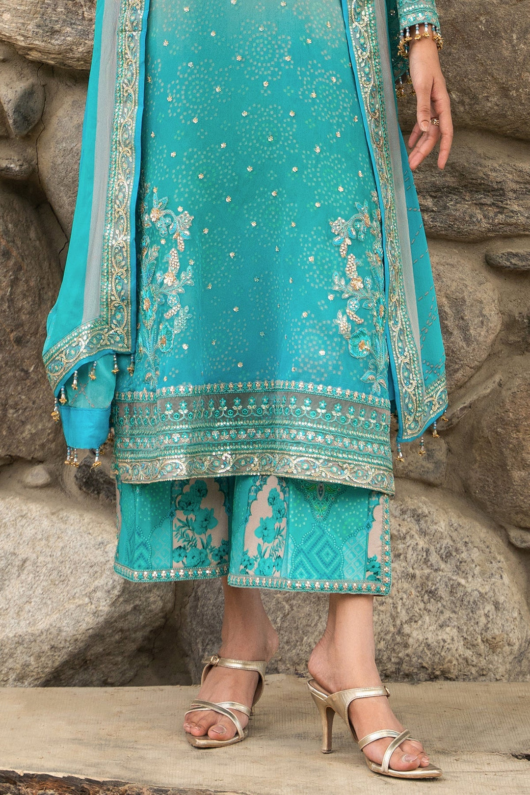 Vasal by Charizma Unstitched Embroidered Chiffon 4 Piece Suit CHR26UVC VSLW6-17 - Festive Collection