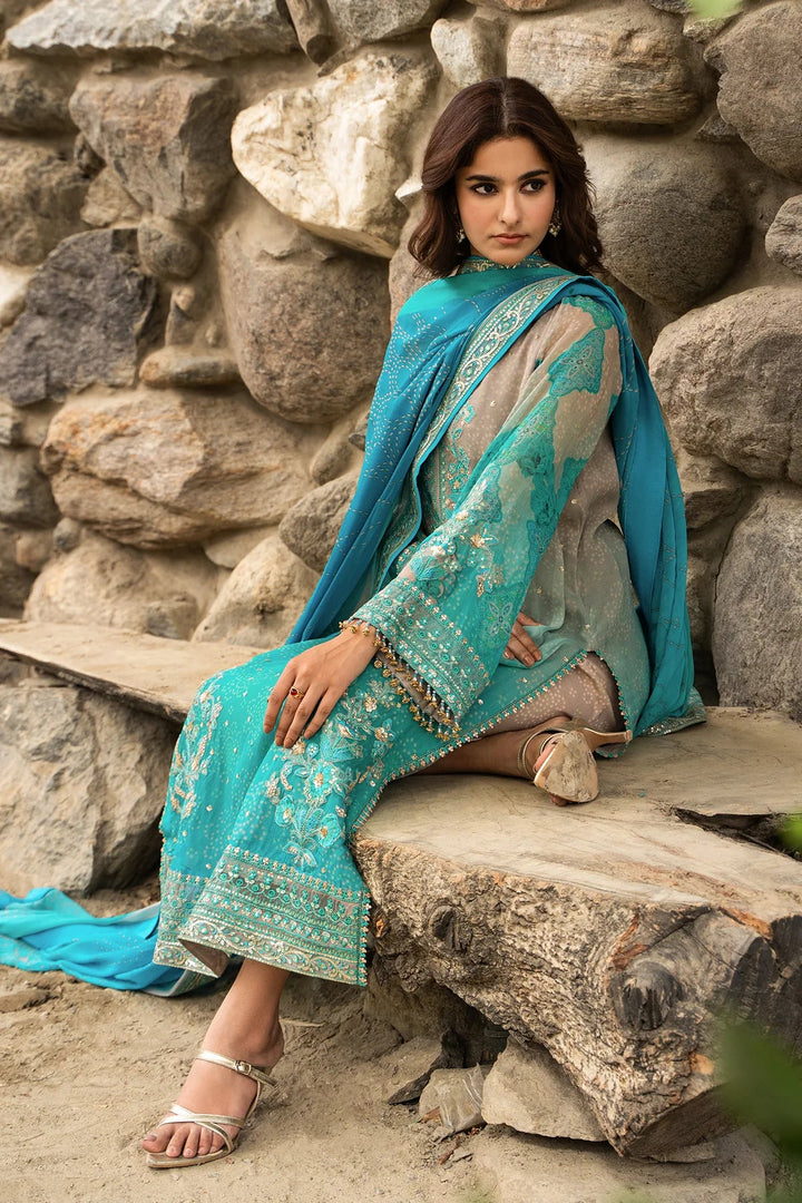 Vasal by Charizma Unstitched Embroidered Chiffon 4 Piece Suit CHR26UVC VSLW6-17 - Festive Collection