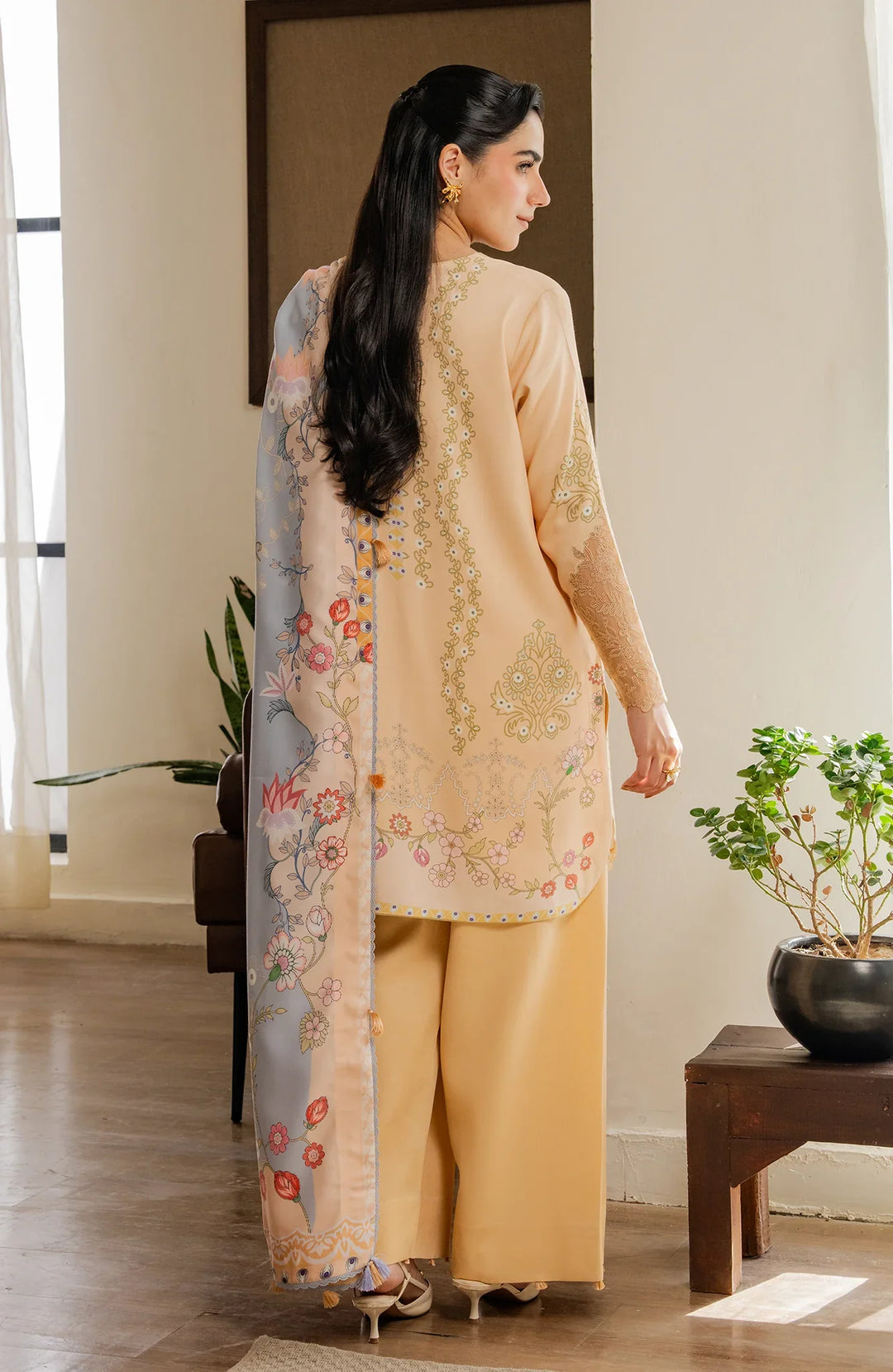 Bellini by Seran Unstitched Printed Corduroy 3 Piece Suit SN26UBW Aveline D-01 - Winter Collection