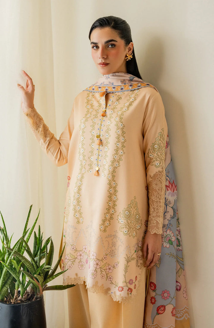 Bellini by Seran Unstitched Printed Corduroy 3 Piece Suit SN26UBW Aveline D-01 - Winter Collection
