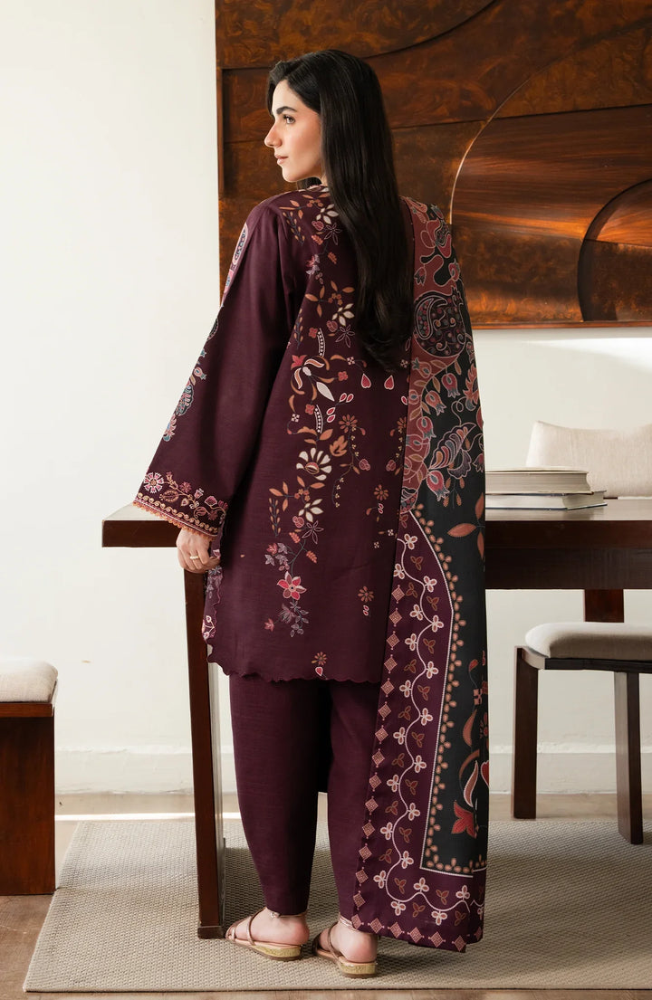 Bellini by Seran Unstitched Printed Viscose 3 Piece Suit SN26UBW Zairel D-03 - Winter Collection