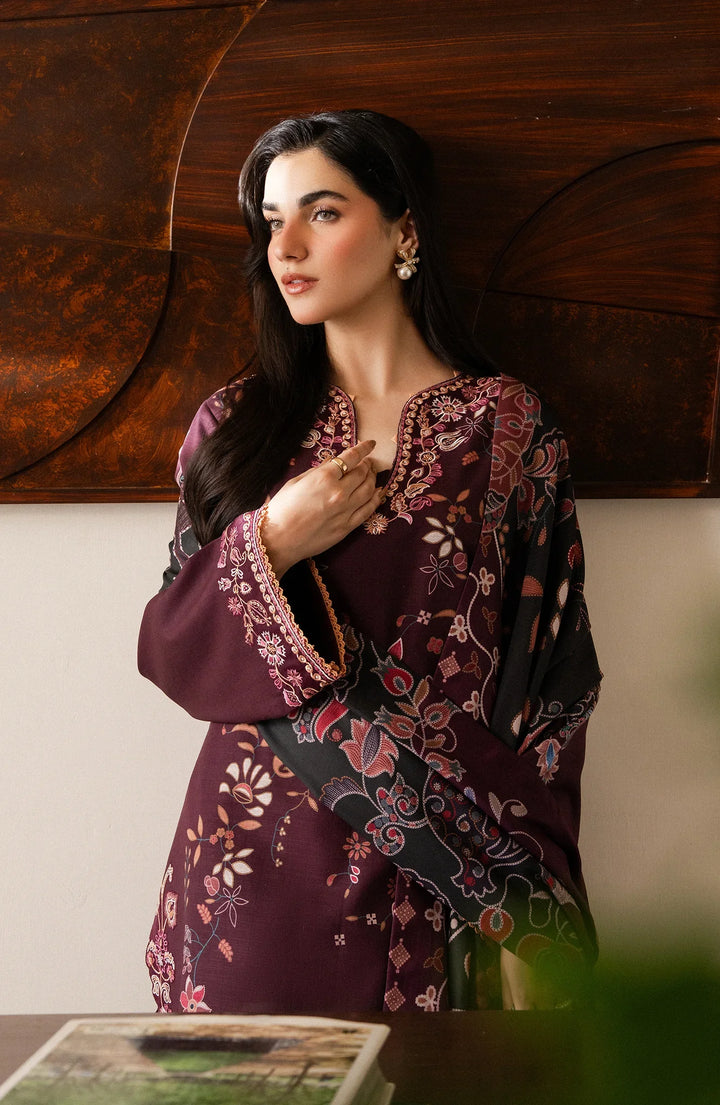 Bellini by Seran Unstitched Printed Viscose 3 Piece Suit SN26UBW Zairel D-03 - Winter Collection