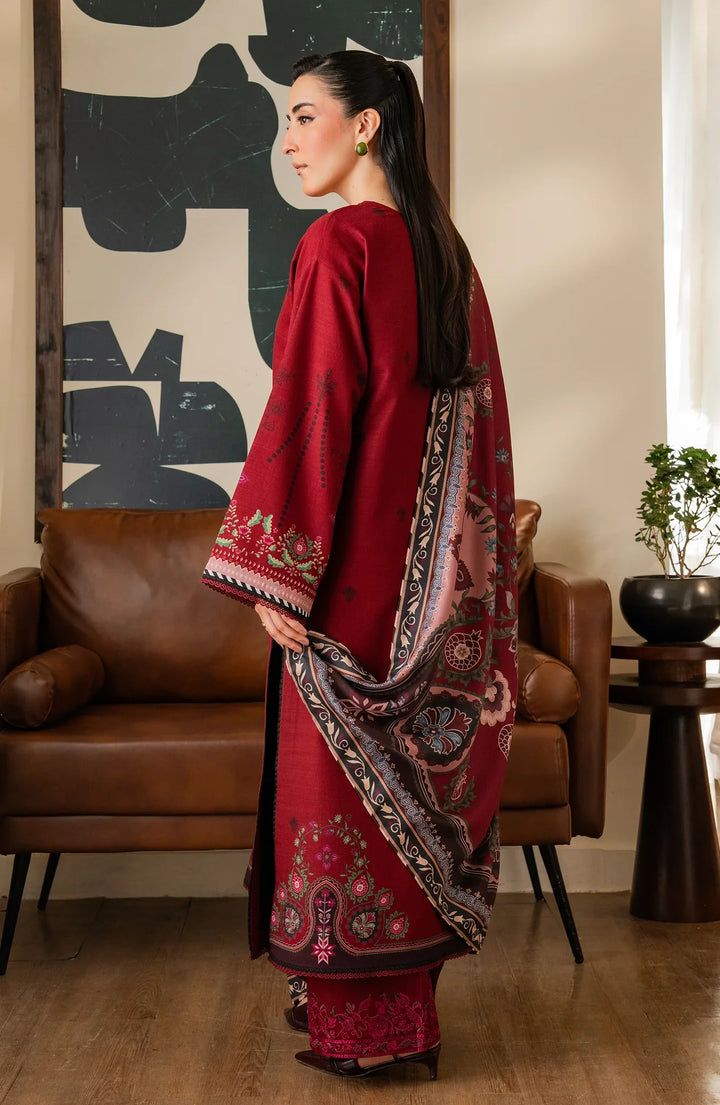 Bellini by Seran Unstitched Printed Khaddar 3 Piece Suit SN26UBW Varelle D-12 - Winter Collection