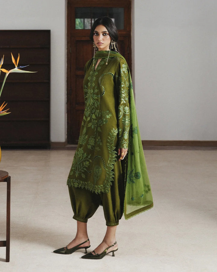 Jugnu by Hussain Rehar Unstitched Embroidered Karandi 3 Piece Suit HR26UJK Zinia - Winter Collection