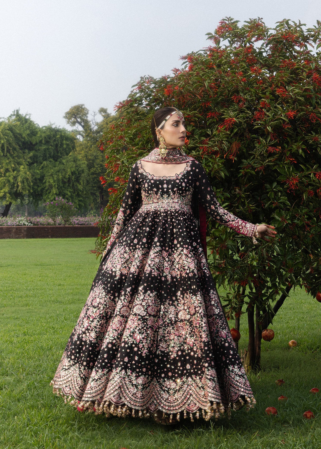 The Doll House by Hussain Rehar Unstitched Embroidered Korean Silk 3 Piece Suit HR26UDH Shahnoor D-876 - Wedding Collection