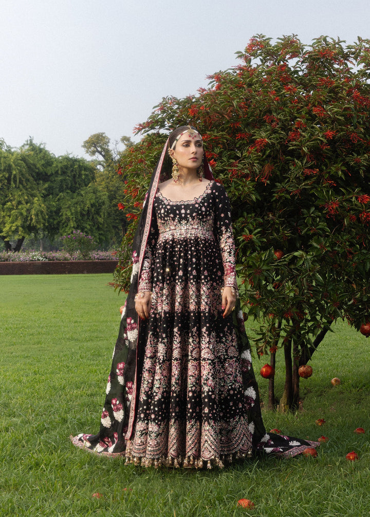 The Doll House by Hussain Rehar Unstitched Embroidered Korean Silk 3 Piece Suit HR26UDH Shahnoor D-876 - Wedding Collection