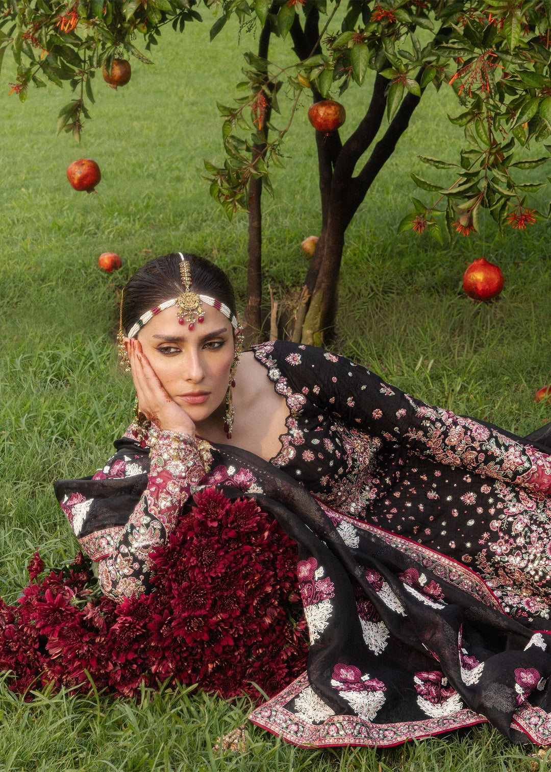 The Doll House by Hussain Rehar Unstitched Embroidered Korean Silk 3 Piece Suit HR26UDH Shahnoor D-876 - Wedding Collection