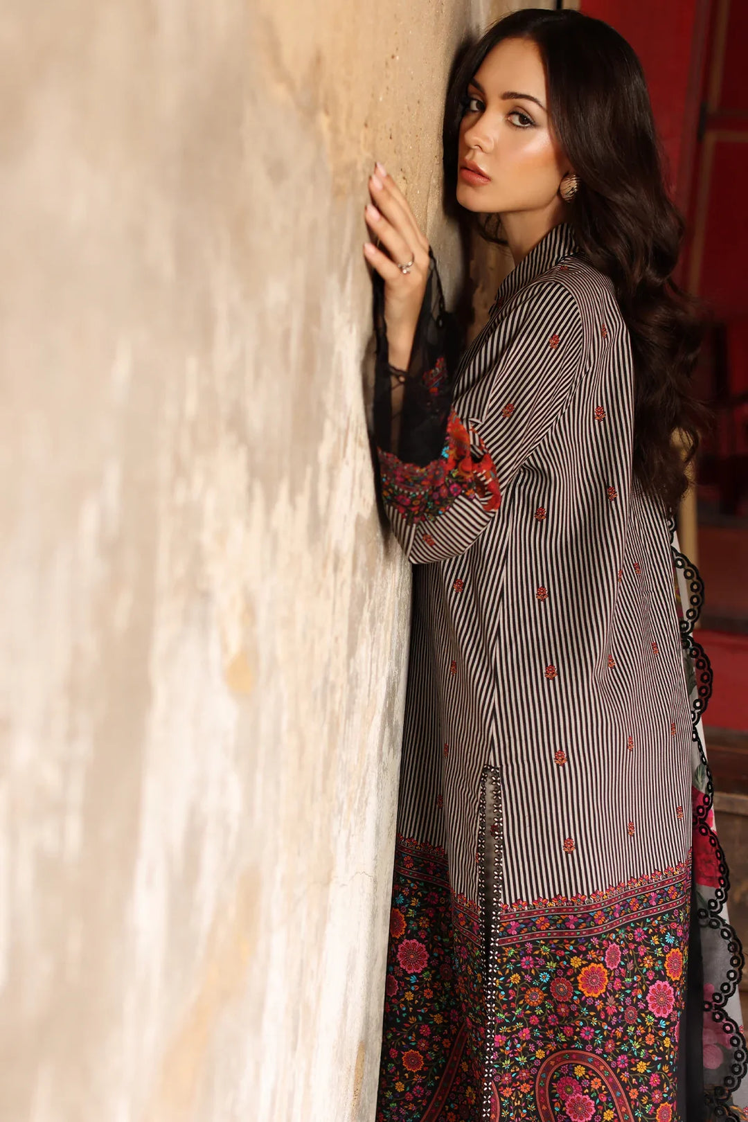 Aniiq by Charizma Unstitched Embroidered Linen 3 Piece Suit CHR26UAL ANW7-12 - Casual Collection