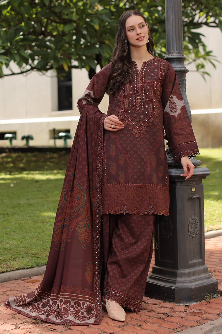 Aniiq by Charizma Unstitched Embroidered Linen 3 Piece Suit CHR26UAL ANW7-13 - Casual Collection