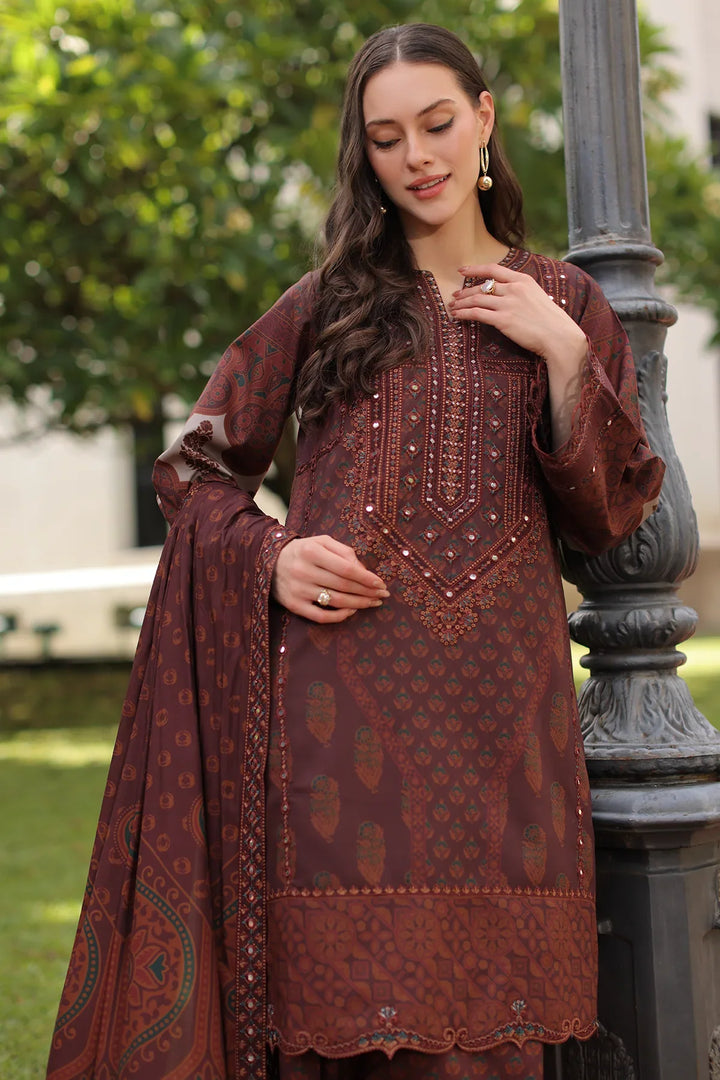 Aniiq by Charizma Unstitched Embroidered Linen 3 Piece Suit CHR26UAL ANW7-13 - Casual Collection