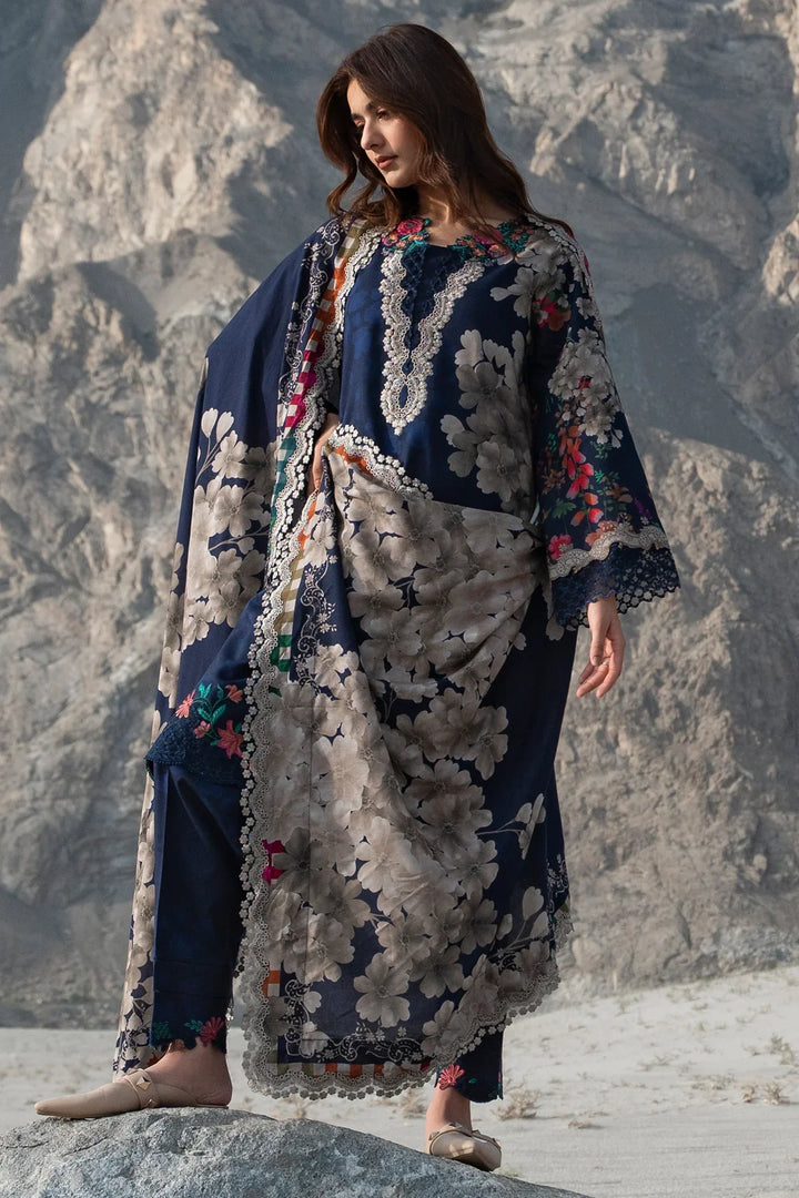 Aniiq by Charizma Unstitched Embroidered Linen 3 Piece Suit CHR26UAL ANW7-14 - Casual Collection