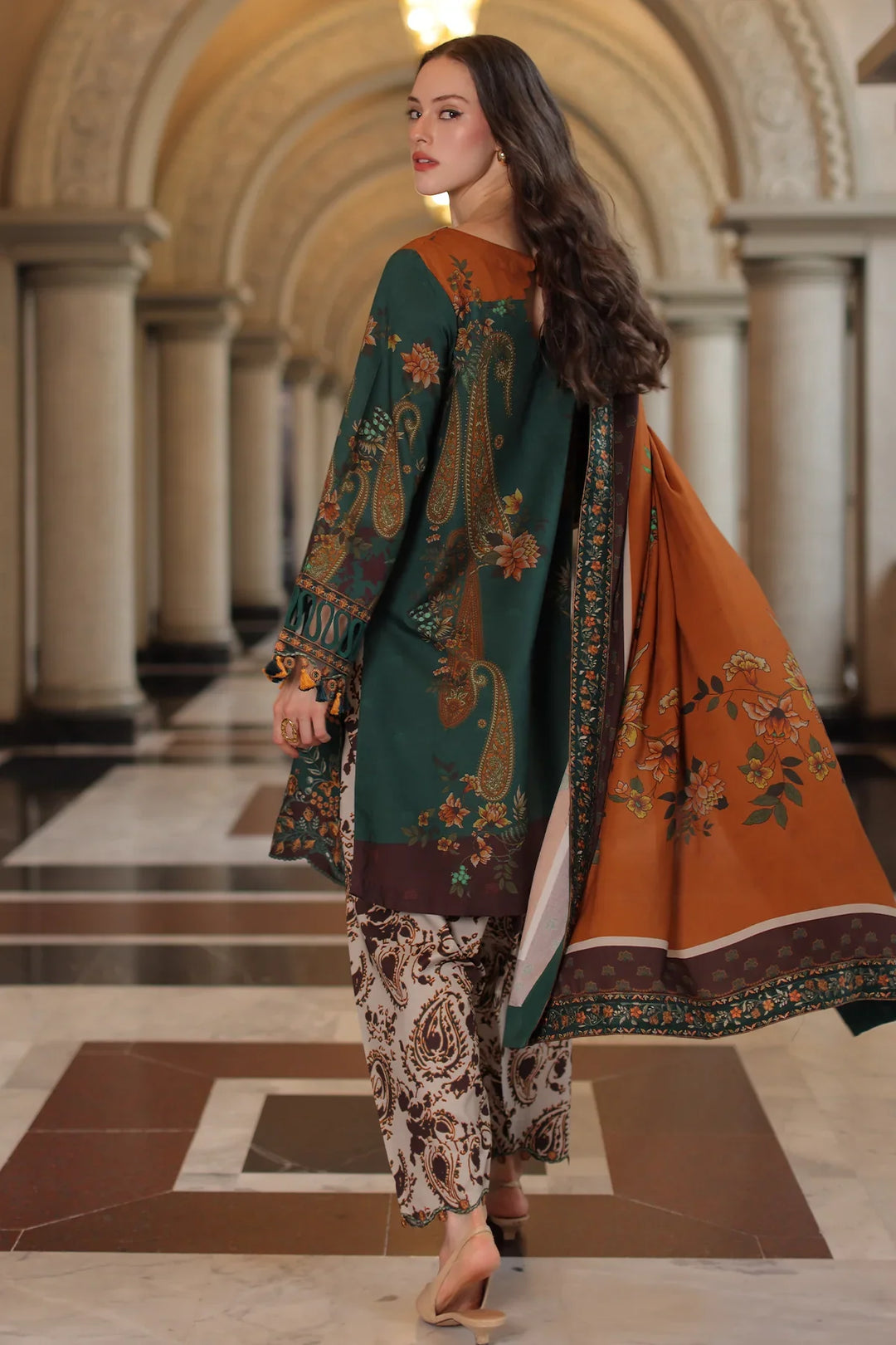 Aniiq by Charizma Unstitched Embroidered Linen 3 Piece Suit CHR26UAL ANW7-16 - Casual Collection