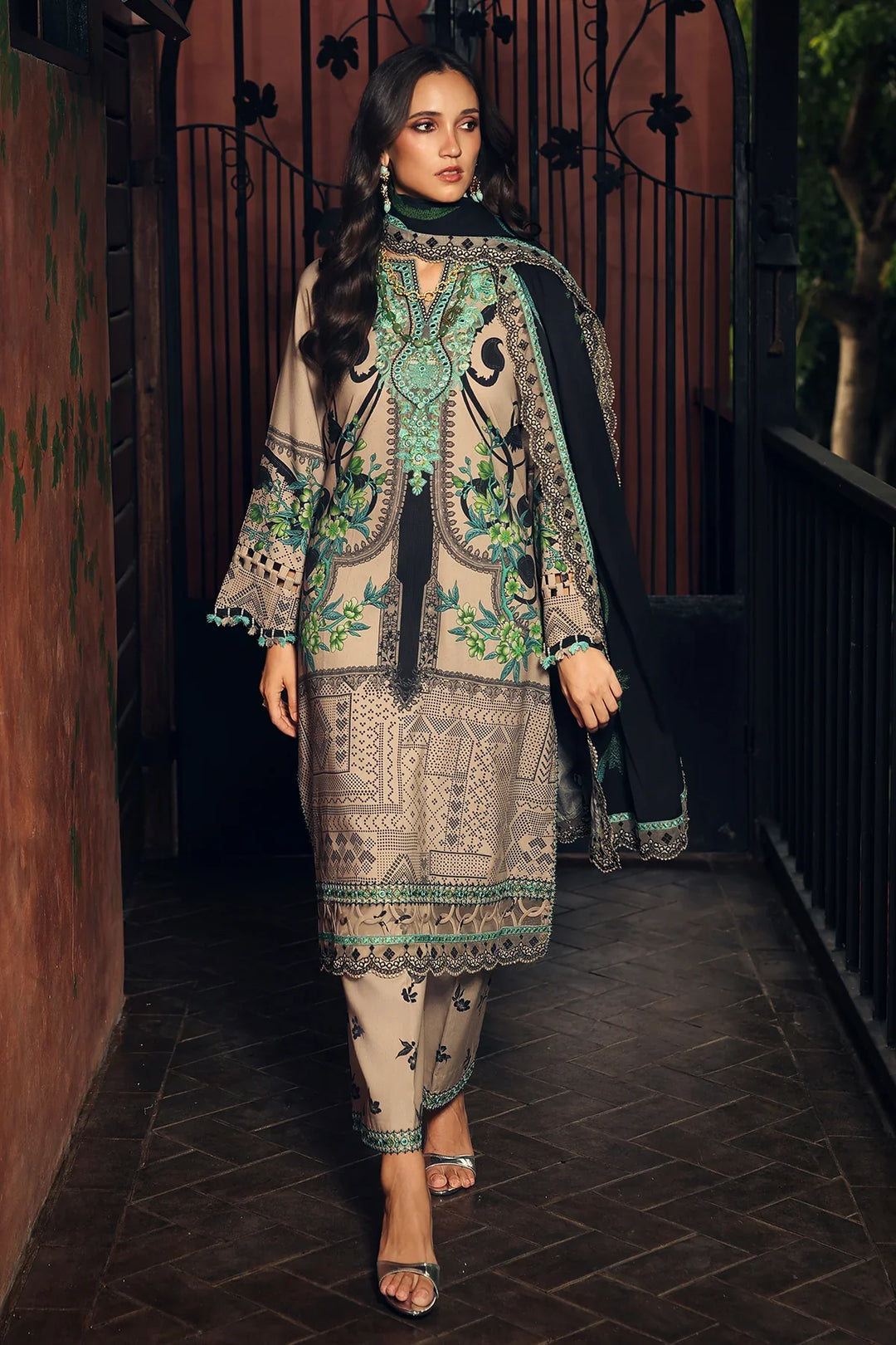 Aniiq by Charizma Unstitched Embroidered Linen 3 Piece Suit CHR26UAL ANW7-19 - Casual Collection