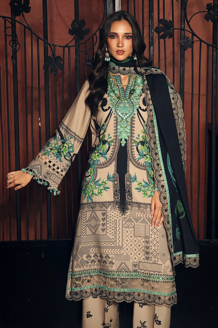 Aniiq by Charizma Unstitched Embroidered Linen 3 Piece Suit CHR26UAL ANW7-19 - Casual Collection