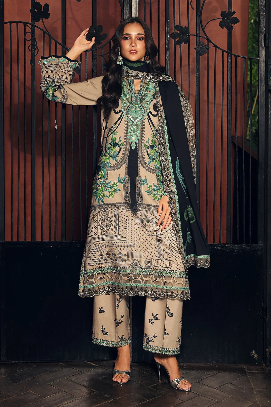 Aniiq by Charizma Unstitched Embroidered Linen 3 Piece Suit CHR26UAL ANW7-19 - Casual Collection
