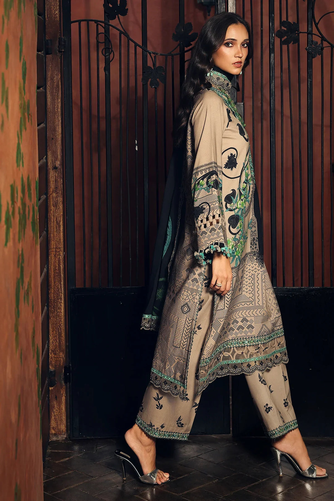 Aniiq by Charizma Unstitched Embroidered Linen 3 Piece Suit CHR26UAL ANW7-19 - Casual Collection