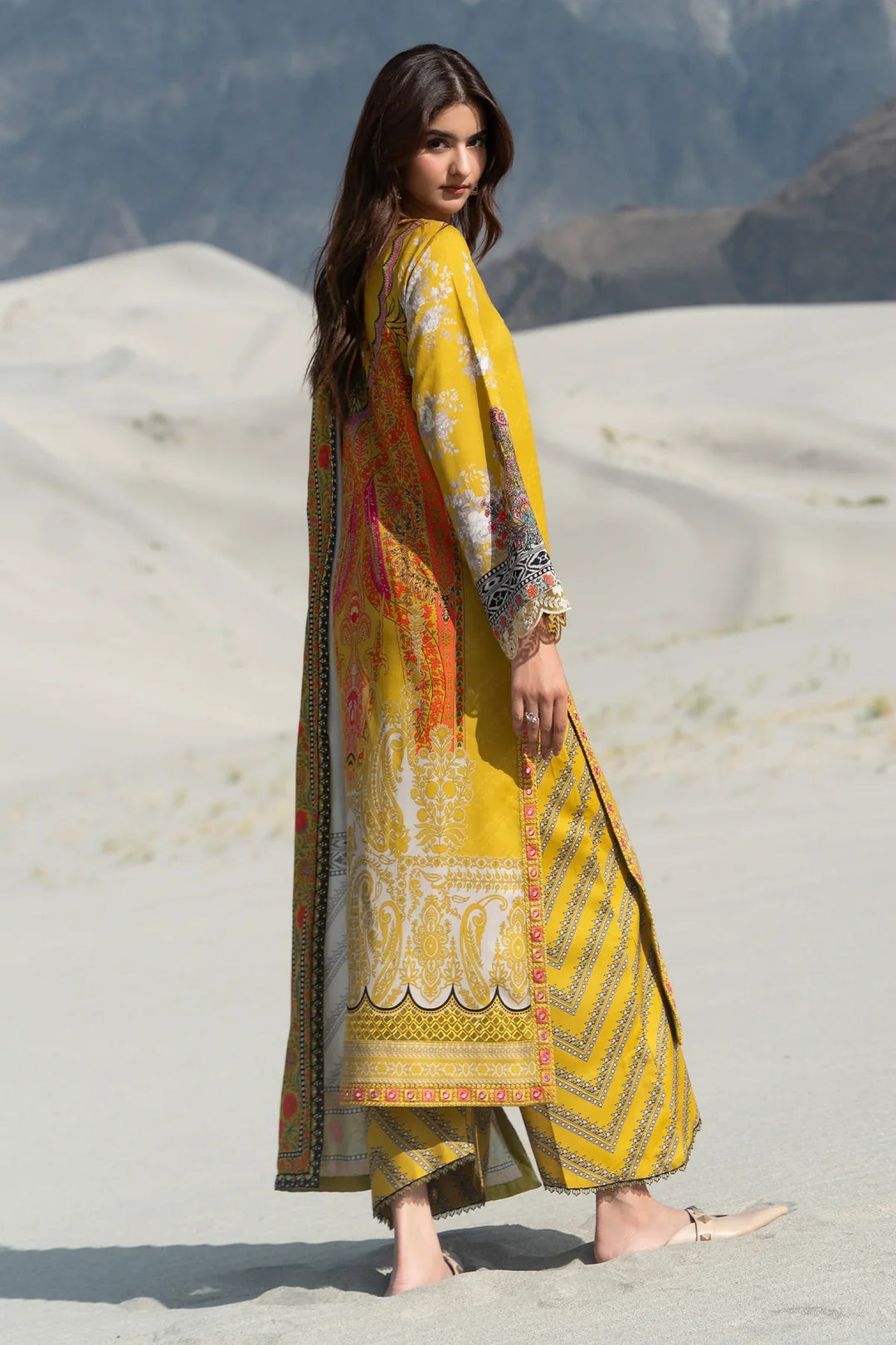Aniiq by Charizma Unstitched Embroidered Linen 3 Piece Suit CHR26UAL ANW7-20 - Casual Collection