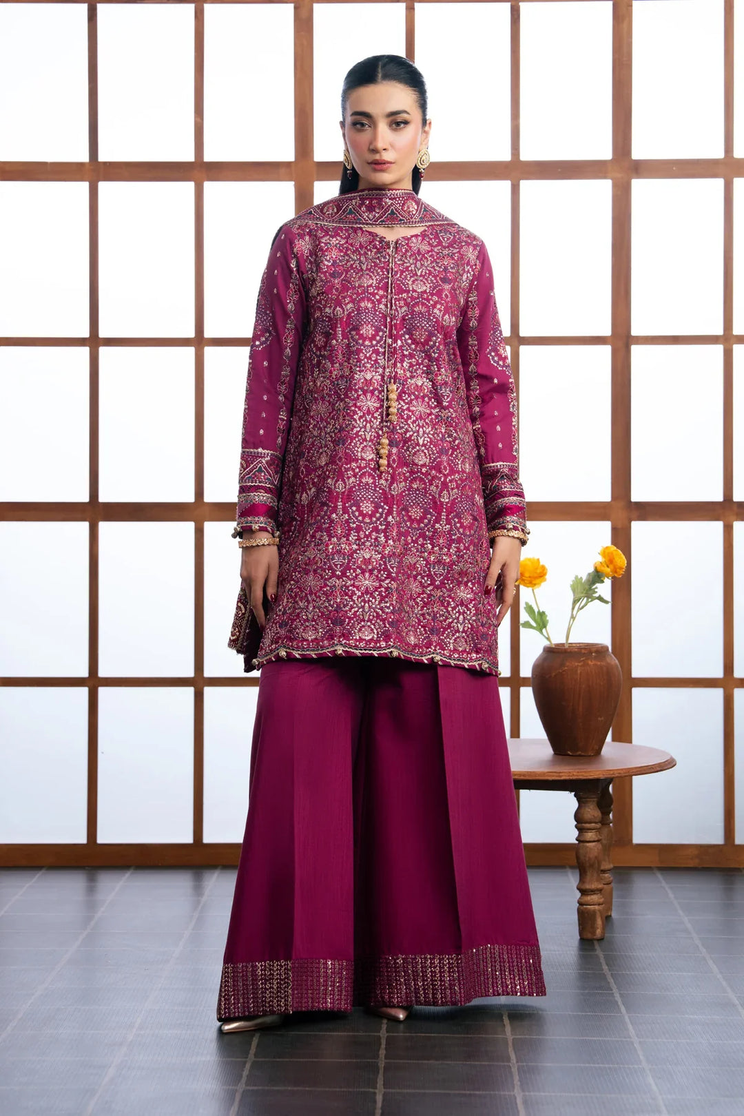 Xenia Formals Unstitched Embroidered Chiffon 3 Piece Suit D-06 Nayra - Festive Collection