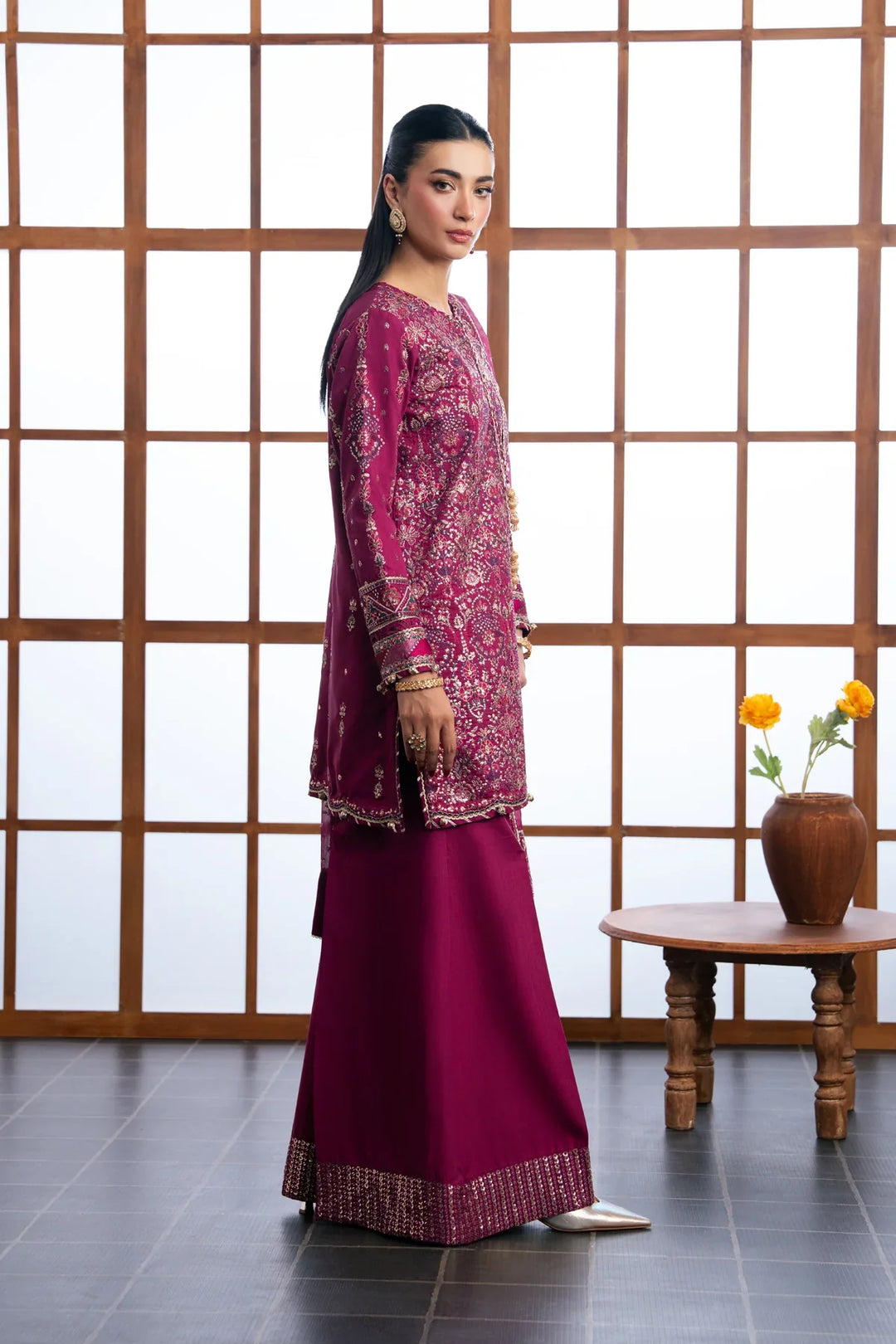 Xenia Formals Unstitched Embroidered Chiffon 3 Piece Suit D-06 Nayra - Festive Collection