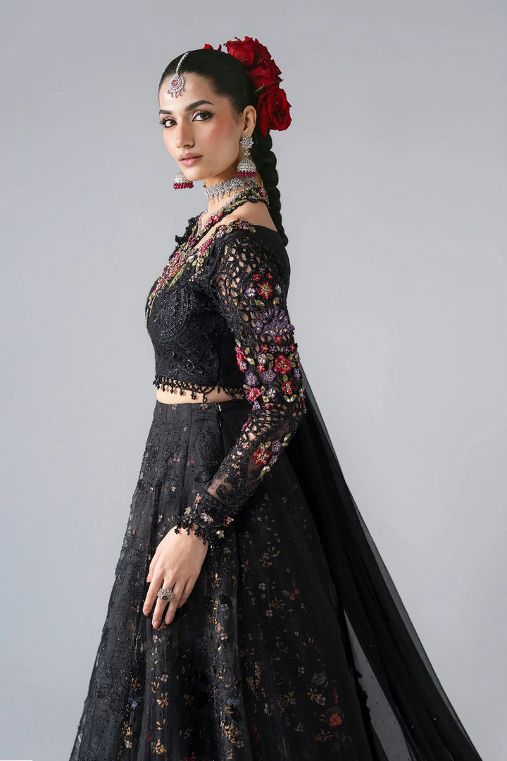 Mbroidered by Maria B Unstitched Embroidered Organza 3 Piece Suit MB26UMW D1 - Wedding Collection
