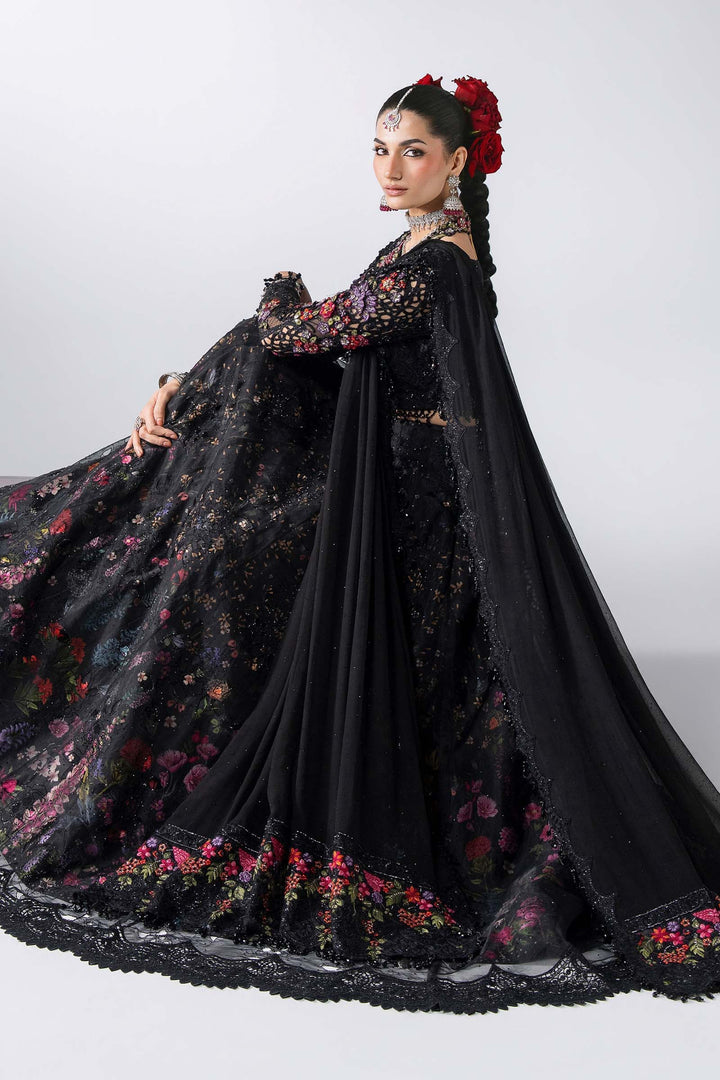 Mbroidered by Maria B Unstitched Embroidered Organza 3 Piece Suit MB26UMW D1 - Wedding Collection