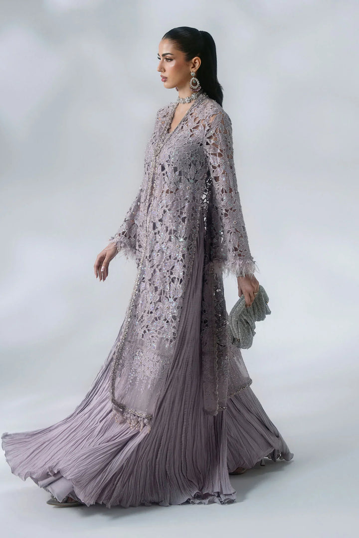Mbroidered by Maria B Unstitched Embroidered Organza 3 Piece Suit MB26UMW D5 - Wedding Collection