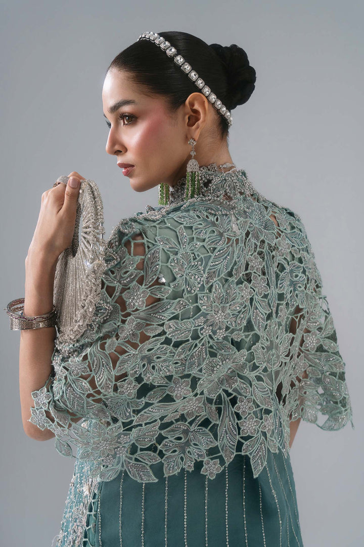 Mbroidered by Maria B Unstitched Embroidered Organza 3 Piece Suit MB26UMW D7 - Wedding Collection