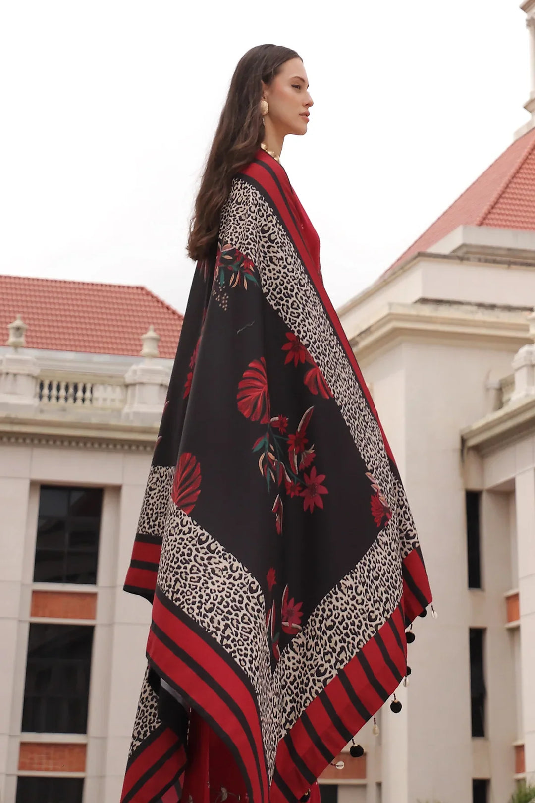 Poshima by Charizma Unstitched Embroidered Leather Peach 3 Piece Suit CHR26UPL PSW6-20 - Winter Collection
