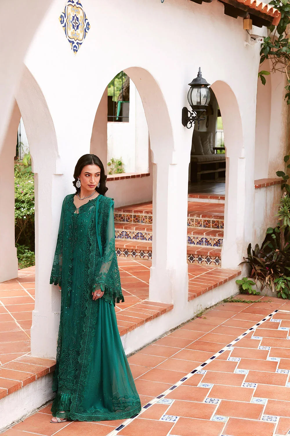 Lumiere by Saira Rizwan Unstitched Embroidered Bamber Chiffon 3 Piece Suit SR26ULF Poise SRL26-03 - Festive Collection